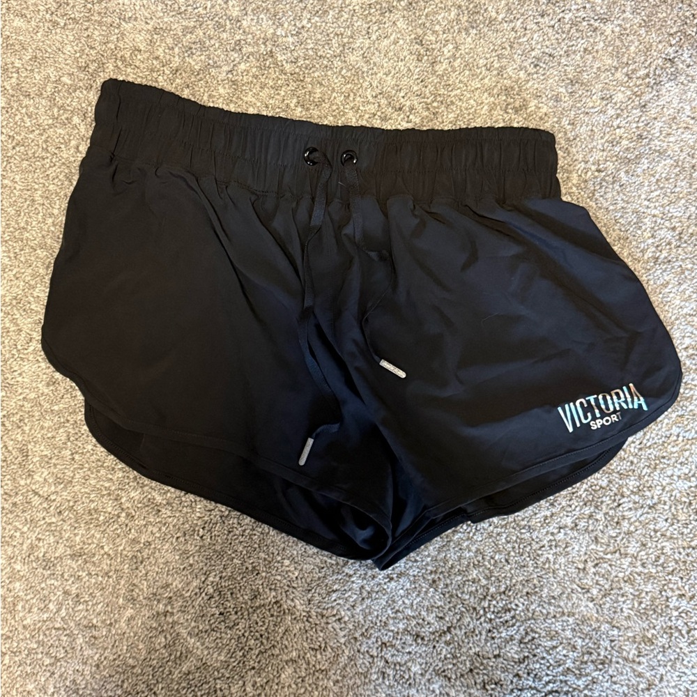 Victoria's Secret Black Athletic Running Shorts